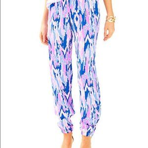 Lilly Pulitzer 25359 Saffron Pants in Amethyst One Too Many Size 00